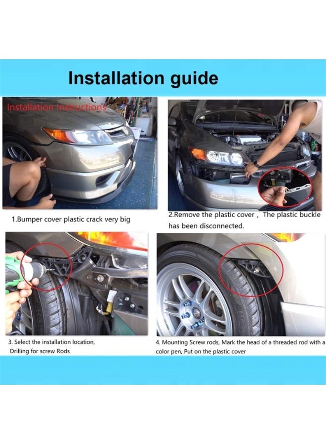 Quick Latch Hood Pins Universal  Diameter Quick Release Latch Push on Quick Release Hood Bonnet Pins Lock Clip Kit - Image 2
