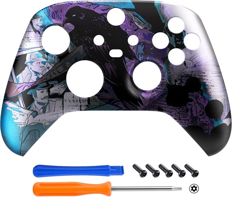 eXtremeRate غلاف أمامي استبدال لجهاز تحكم Xbox Series X S، غلاف مخصص Scale لجهاز تحكم Xbox Series X S الموديل 1914 (بدون جهاز تحكم)-The Great Detective - Image 3