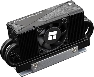 Thermalright HR10 2280 PRO Black SSD Cooler, Double Sided Heatsink, Carries 14.8W/m.k Silicone Pad, Includes 4 - Image 1