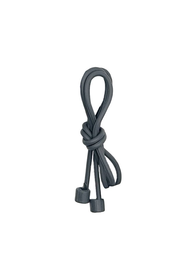 Generic - For Apple Bluetooth Headset Anti-lost Rope Magnetic Headset Anti-lost Rope Airpods Wireless Silicone Anti-lost Lanyard-Color:Dark Gray-Applicable Model:55cm Anti-lost Rope (bare) - Image 1