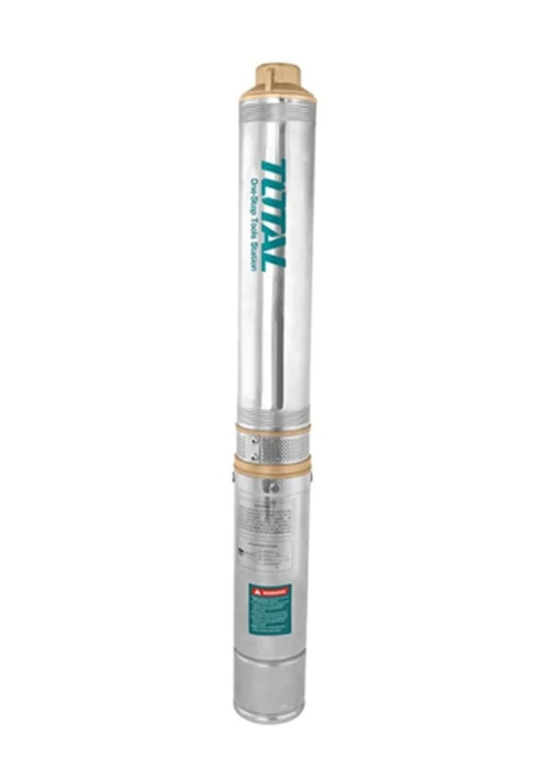 TOTAL TOTAL Deep Well Pump 1500W 2HP + Control Box - High-Efficiency Copper Motor, 17 Stage Impeller, 135m Max Head, Stainless Steel Body, 20M Cable for Residential & Irrigation Use - Image 2