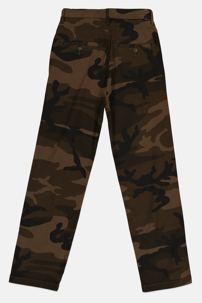 Reiko Women Cropped Fit Stretchable Camouflage Jeans, Multicolor - Image 3