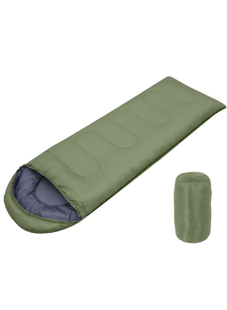 AUTOYSUR Sleeping Bags Camping with Compression Sack, Ultralight Backpacking Sleeping Bags with Zipper, Suitable for Warm & Cold Weather for Hiking, Traveling, Outdoor Adventure Green - Image 1