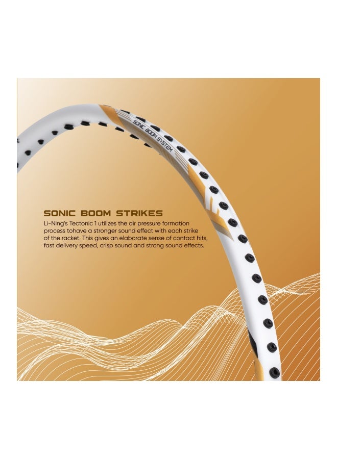 Li-Ning تكتونية 1 S (4U) أبيض/ذهبي - Image 3