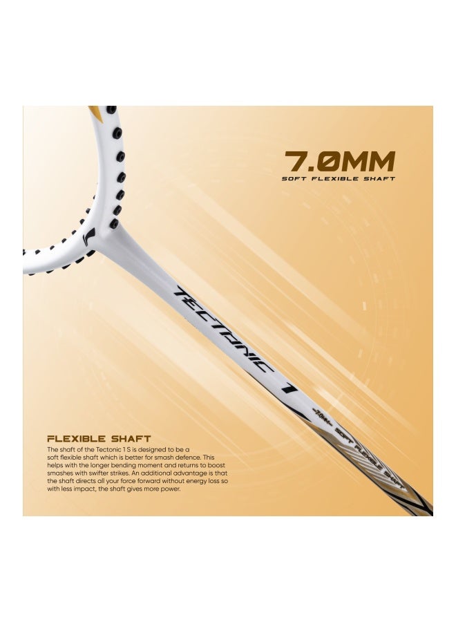 Li-Ning تكتونية 1 S (4U) أبيض/ذهبي - Image 2