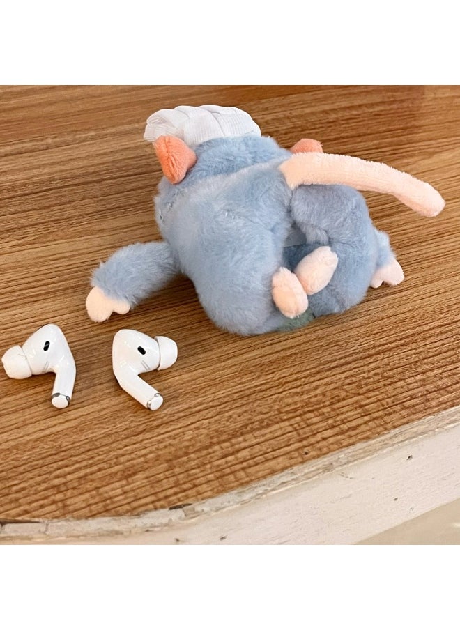 Generic - Plush Chef Mouse AirPods Pro Protective Case 1/2 Generation Apple Bluetooth Headphone Case AirPods3-Color:Plush-chef Mouse-Applicable Models:AirPods PRO(2) - Image 1