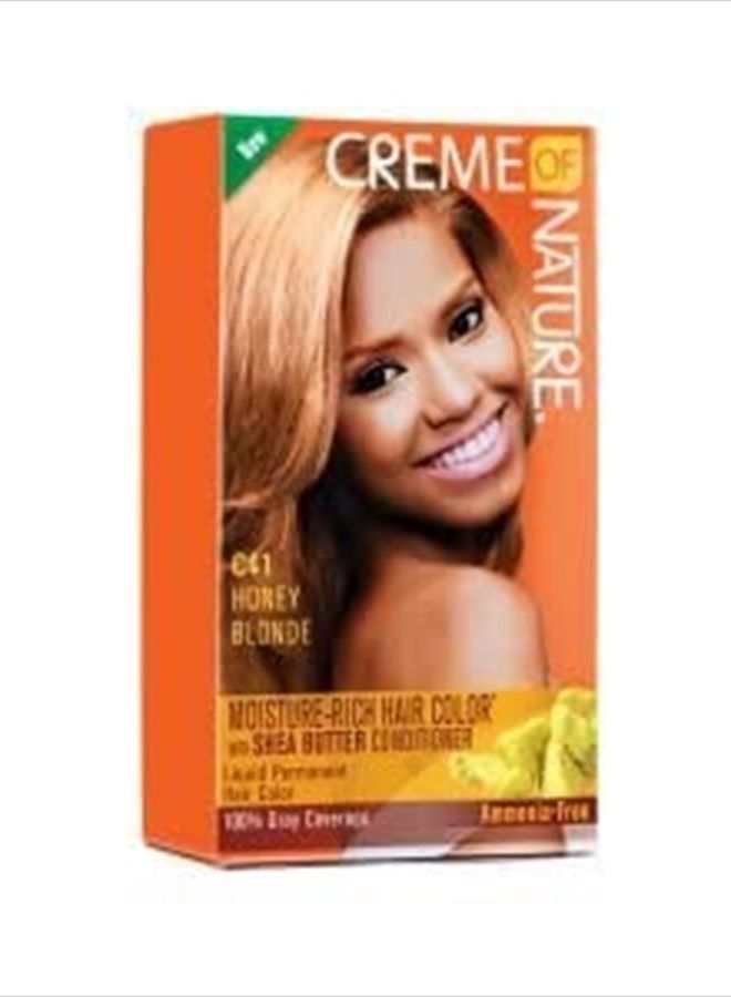 Creme of Nature صبغة شعر سائلة، شقراء عسلية