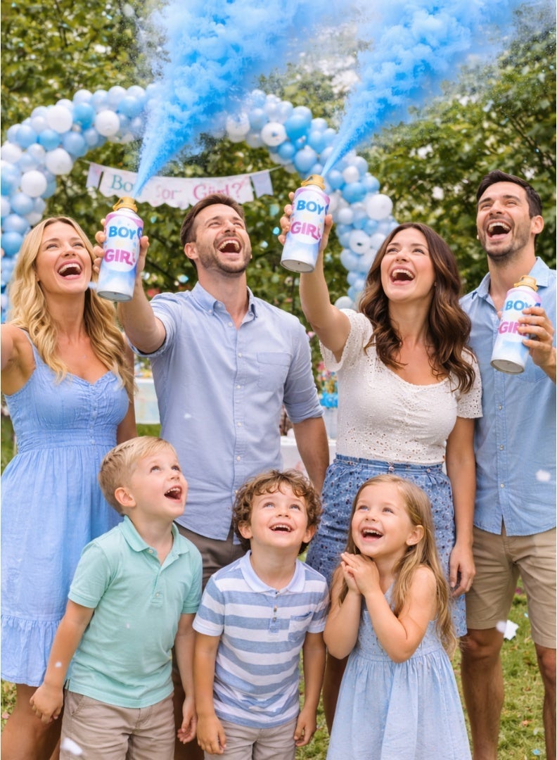 2 Pack Gender Reveal Party Spray | Boy | Blue - Image 3