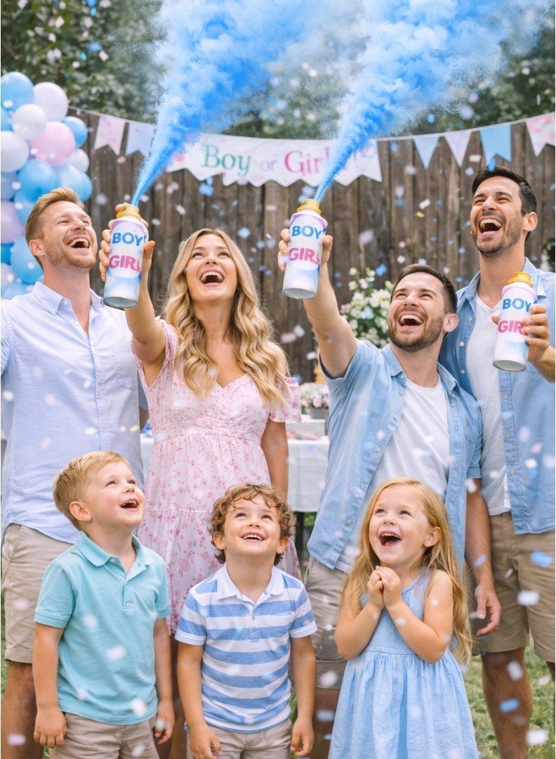 2 Pack Gender Reveal Party Spray | Boy | Blue - Image 4