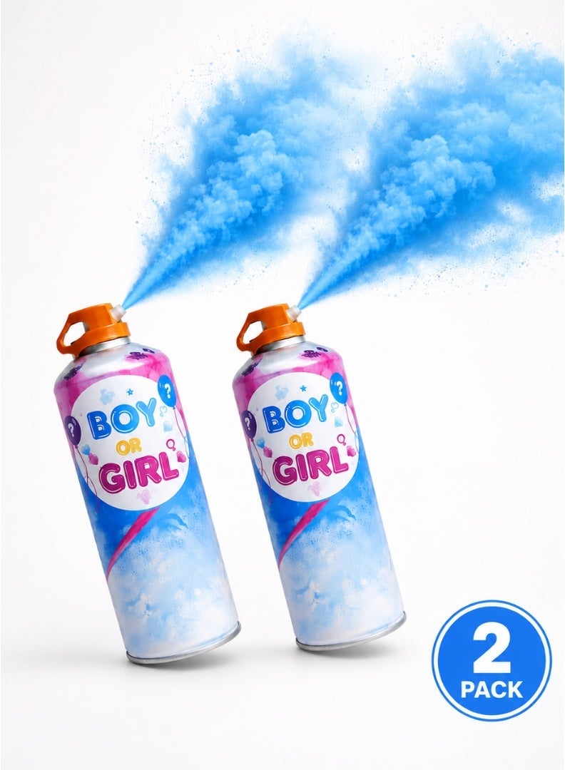 2 Pack Gender Reveal Party Spray | Boy | Blue - Image 1