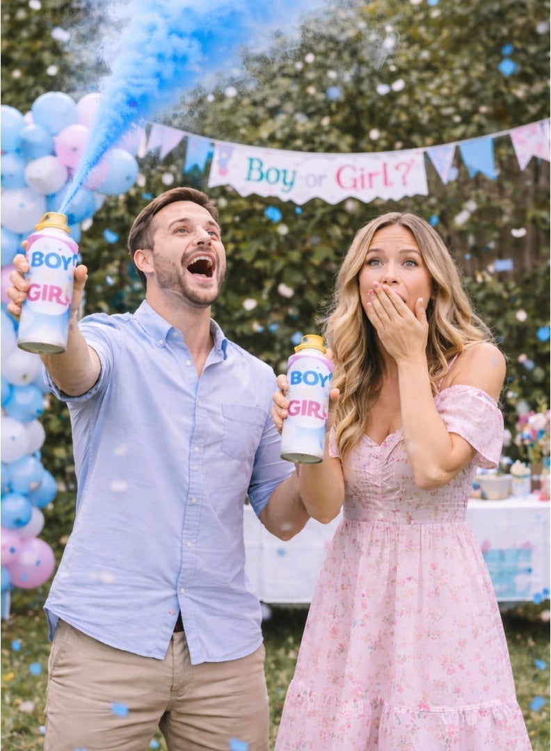 2 Pack Gender Reveal Party Spray | Boy | Blue - Image 2
