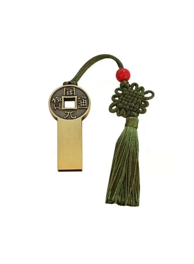 Chinese Style USB Flash Disk Custom Lettering 32G Retro Clover Window Flower Ruyi 64g Car Music USB Flash Disk Gift Wholesale-Color:Four-leaf Clover-Capacity:4G  - Image 5