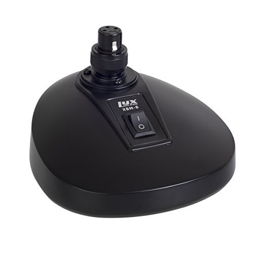 LyxPro XBM8 Microphone Desktop Base with Builtin XLR Socket for Podium Gooseneck Microphones Antislip Table Top Base OnOff Switch - Image 1