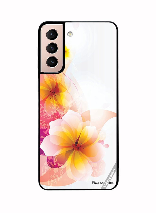 VR CREATIVE Protective Case Cover For Samsung Galaxy S21 5G Flower Design Multicolour - Image 1