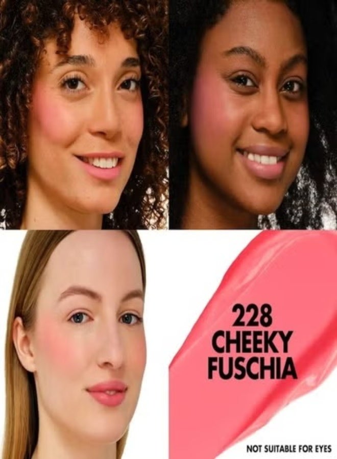 MAKE UP FOR EVER Artist Color Crayon Waterproof Multi-Use Stick 7g – Shade 228 Cheeky Fuchsia – Coral Pink – Longwear, Blendable, Multi-Use Cheek & Face Crayon - Image 2