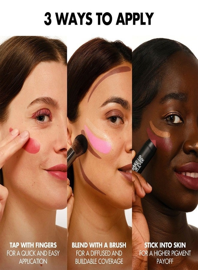 MAKE UP FOR EVER Artist Color Crayon Waterproof Multi-Use Stick 7g – Shade 228 Cheeky Fuchsia – Coral Pink – Longwear, Blendable, Multi-Use Cheek & Face Crayon - Image 4