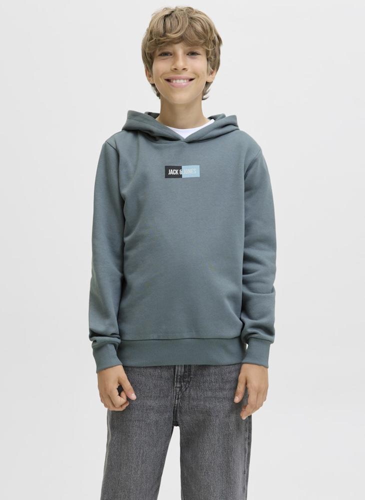 Jack & Jones Junior Kids Jjpan Logo Hoodie - Image 1