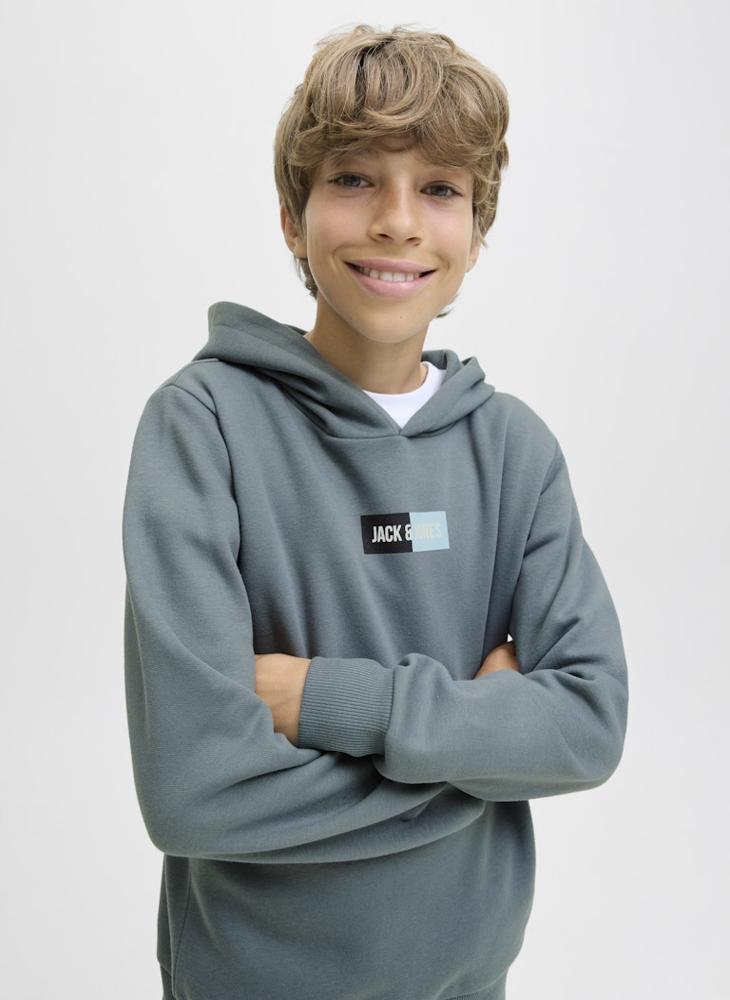 Jack & Jones Junior Kids Jjpan Logo Hoodie - Image 3