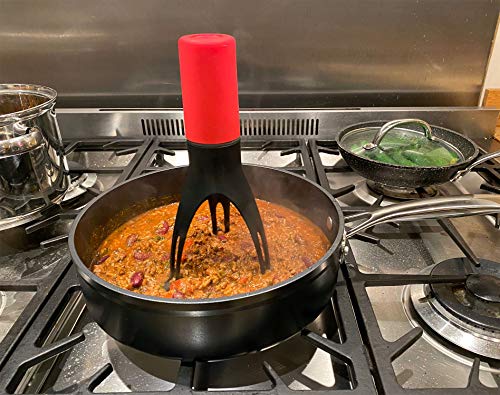 Uutensil Stirr - The Unique Automatic Pan Stirrer - With LED Speed Indicator, Red - Image 2