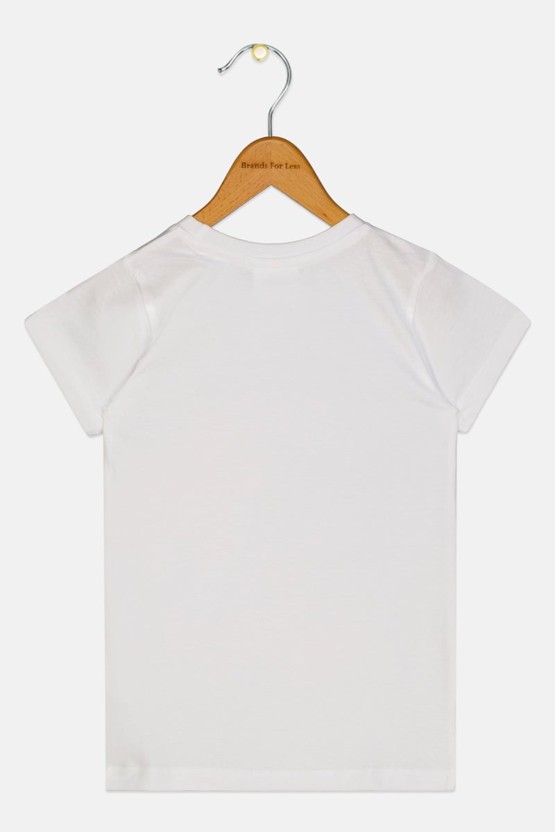 Hello Kitty Toddlers Girl Short Sleeve Graphic Print T-shirt, White - Image 2