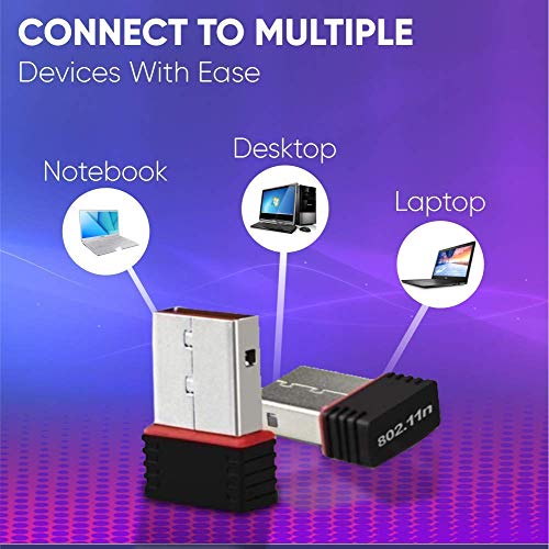 PremiumAV 500Mbps Mini USB Wireless Network Adapter Wi-Fi Dongle for Laptop PC Mac Chromebook Black 802.11b/g/n High-Speed Connection - Image 3