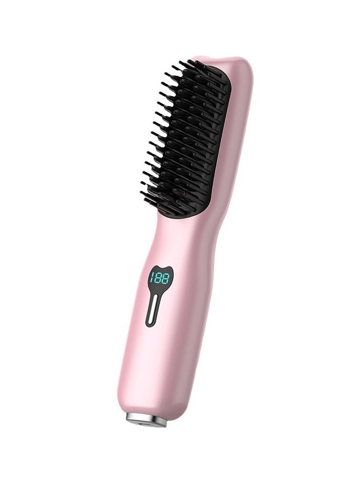 AirYoung Portable Straightening Brush for Travel, Cordless Hair Straightener Comb, 11 Temperature Adjustment, Fast Heating, Create Hairstyles Anytime, Suitable for Different Hair Types - Image 1