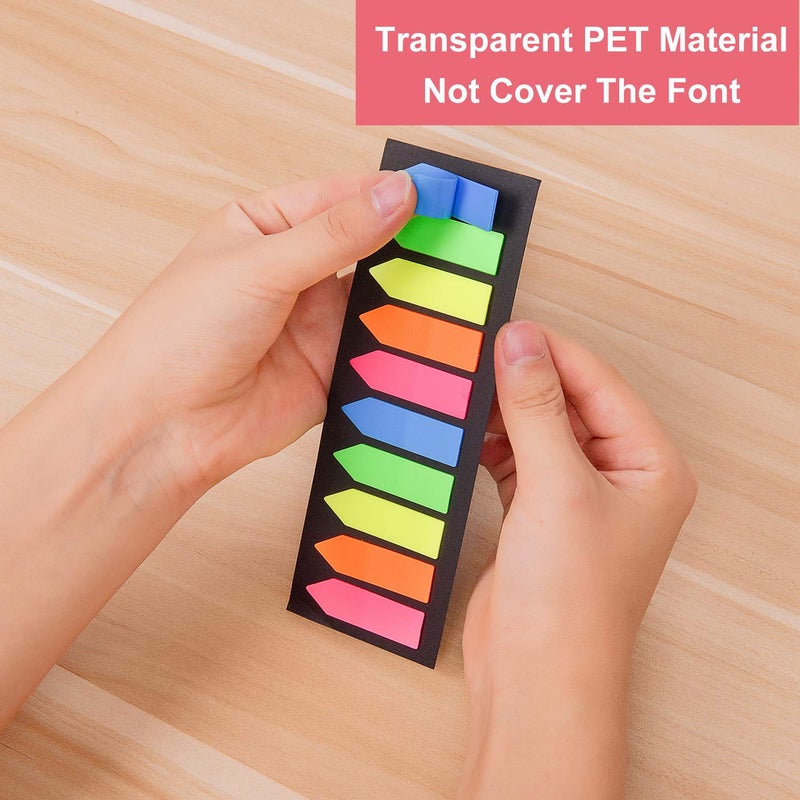 Morepack 2000 Count Neon Color Tape Flag, Page Markers,Index Tab Flags,Sticker Note, Fluorescent,10Pack,2000 Pages Count (Type 3) - Image 4