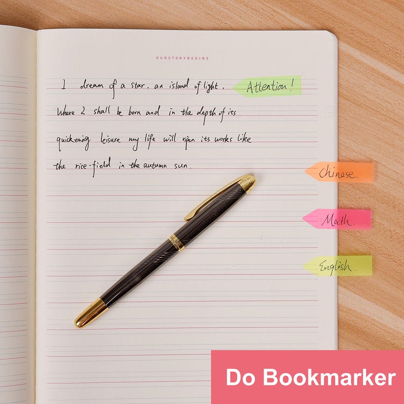 Morepack 2000 Count Neon Color Tape Flag, Page Markers,Index Tab Flags,Sticker Note, Fluorescent,10Pack,2000 Pages Count (Type 3) - Image 5