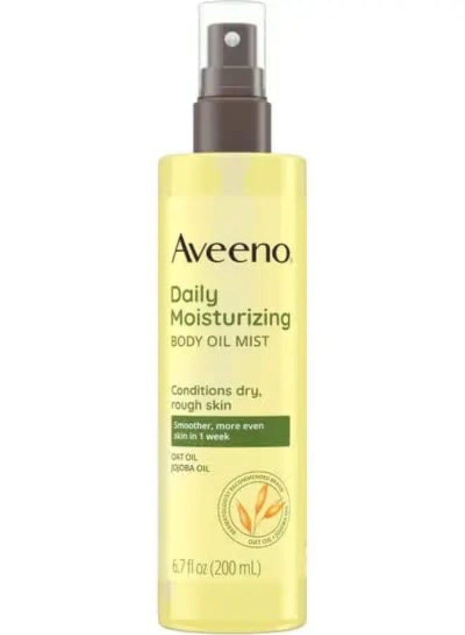 AVEENO Daily Moisturizing Body Oil Mist With OAT OIL AND JOJOBA OIL,Suitable For Dry And Rough Skin, 200 ML - Image 1