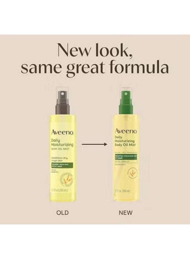 AVEENO Daily Moisturizing Body Oil Mist With OAT OIL AND JOJOBA OIL,Suitable For Dry And Rough Skin, 200 ML - Image 3