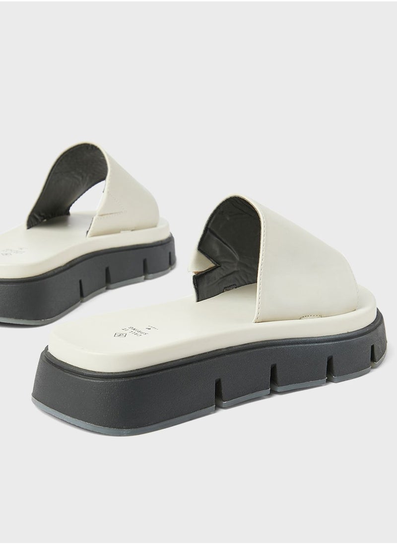 CALL IT SPRING - Elama Chunky Flat Sandals - Image 1
