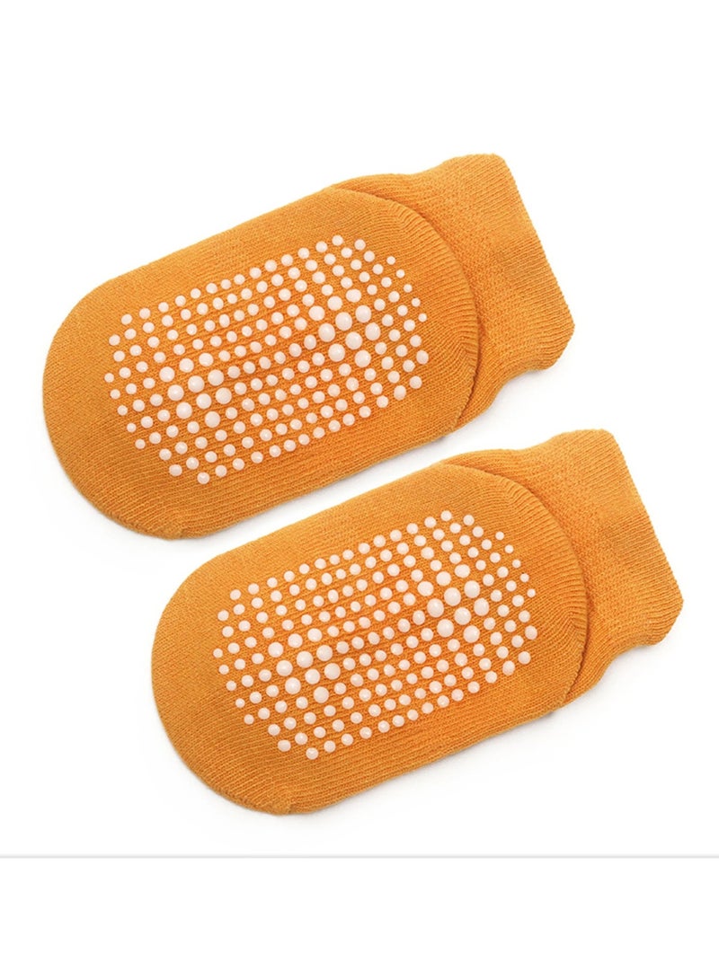 6 Pairs Of Cotton Toddler Non-Slip Cotton Socks - Anti-Skid Baby Crew Ankle Socks for Boys & Girls, Soft & Breathable, Multicolor (0-5 Years) - Image 3