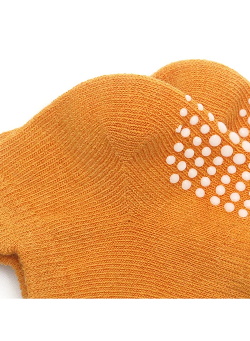6 Pairs Of Cotton Toddler Non-Slip Cotton Socks - Anti-Skid Baby Crew Ankle Socks for Boys & Girls, Soft & Breathable, Multicolor (0-5 Years) - Image 4