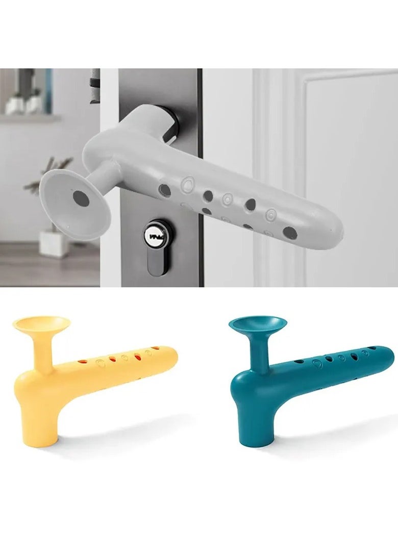2 Pcs Silicone Door Handle Cover with Suction Cup | Anti-Collision, Anti-Static, and Protective Door Knob Covers for Home & Office | Soft, Durable Silicone Door Handle Covers  - Image 5