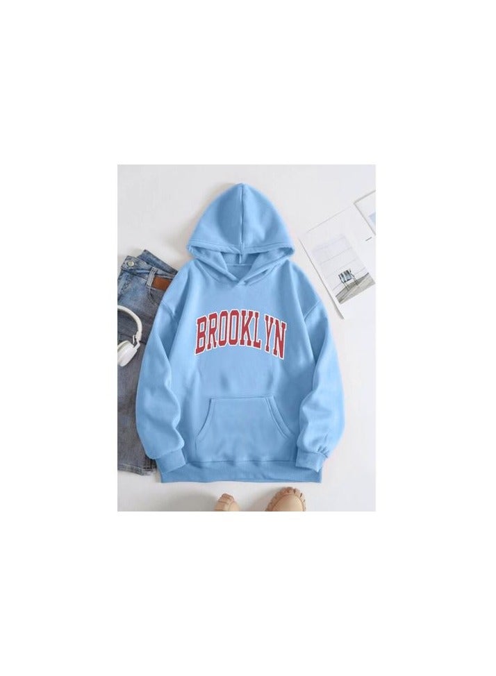 Women Hoodie - Baby Blue