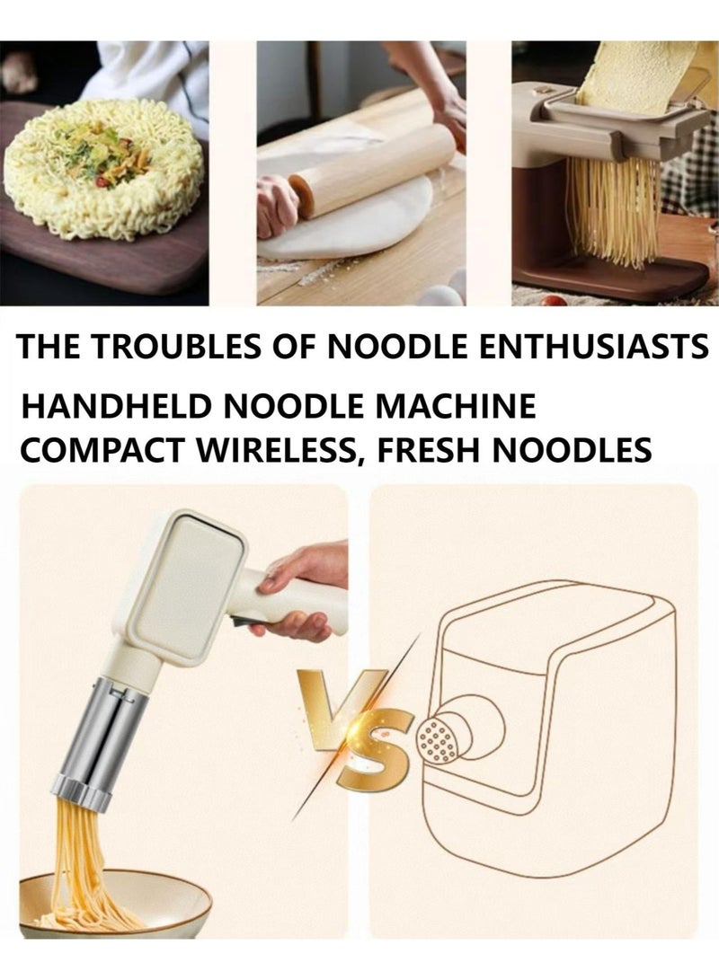 WALALLA Handheld Pasta Machine, Household Wireless Noodle Machine. A Homemade Noodle Machine With 9 Types Of Noodle Molds And 2 Types Of sausage filling nozzles - Image 4