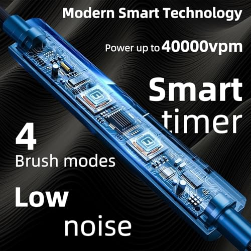 Magentak Ultrasonic U-Shaped Toothbrush for Adults, Electric Toothbrush for Teeth Whitening, Automatic 360-degree with Waterproof IPX7, 4 Modes for Cleaning(White) - Image 3
