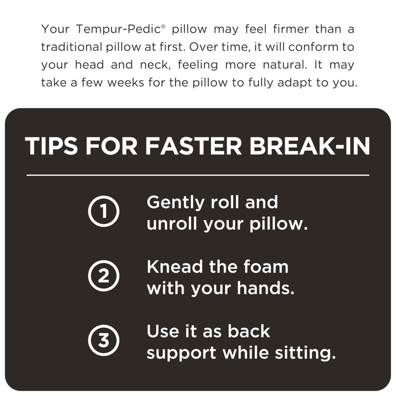Tempur-Pedic وسادة عنق سفر تمبور-بيديك، بوليستر، أزرق غامق - Image 4