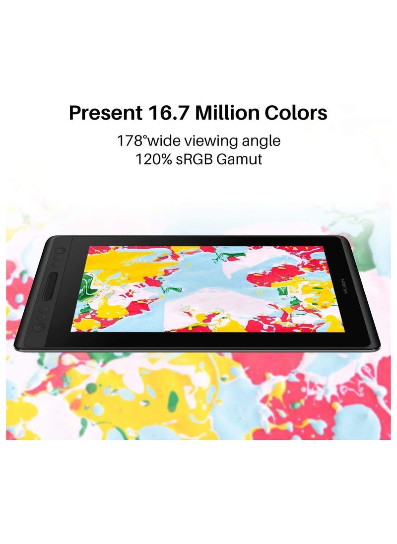 HUION - Kamvas Pro 12 Drawing Pen Display | Full-Laminated Graphics Tablet with Screen, Tilt Function, Battery-Free Stylus, 8192 Pen Pressure | 11.6 inch - Image 1
