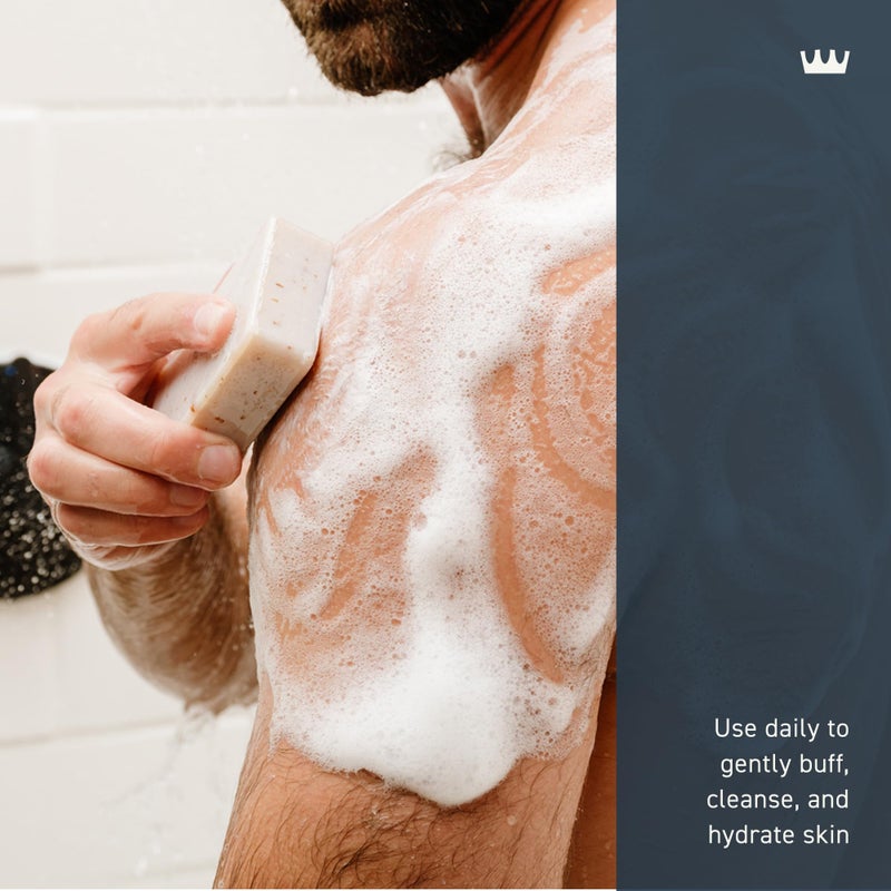 Cremo Exfoliating Body Bar for Men, Palo Santo Scent, Multi-Layered Fragrance That Buffs, Cleanses and Hydrates Skin, 5oz - Image 2