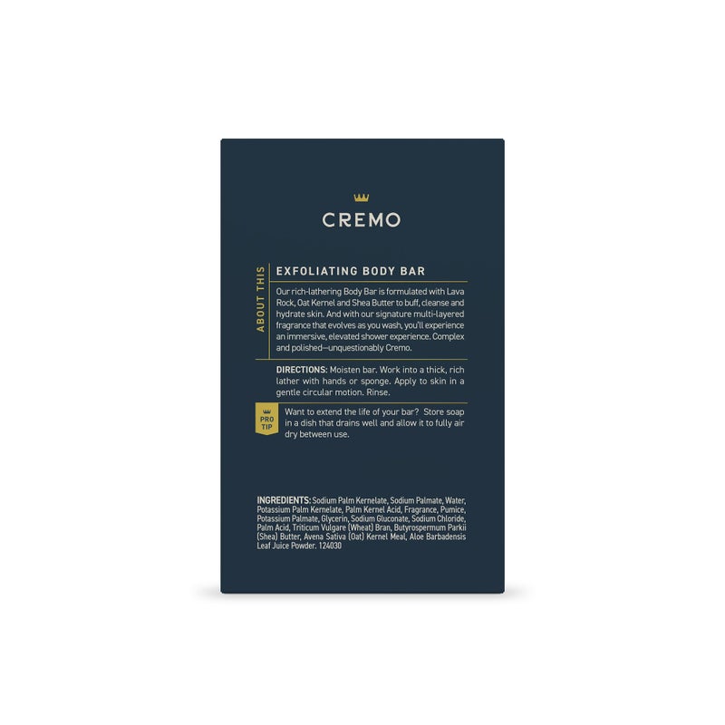 Cremo Exfoliating Body Bar for Men, Palo Santo Scent, Multi-Layered Fragrance That Buffs, Cleanses and Hydrates Skin, 5oz - Image 4