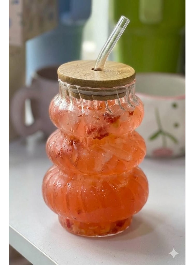 Iced Coffee Mug – Perfect for juices, cold drinks, and iced coffee. Features an elegant design that combines practicality and style, giving you a refreshing and sophisticated experience. - Image 2