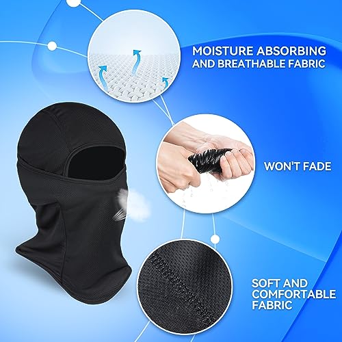 Sclzoed 3 Pieces Balaclava Ski Mask -Winter Full Face Mask for Men Women Windproof Weather Outdoors Cover for Men Women Boys Girls - Image 2