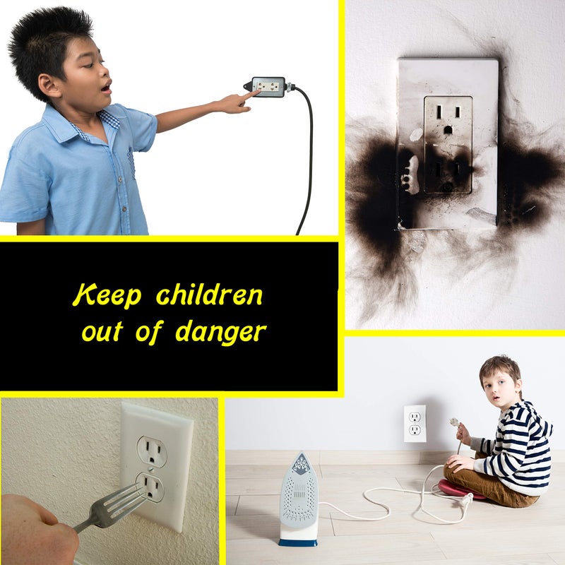 Driddle 50 Pack - Outlet Plug Baby Safety Covers - Protect Little Kids from Electrical Danger with Child Proof Socket Caps - White - Driddle - Image 4