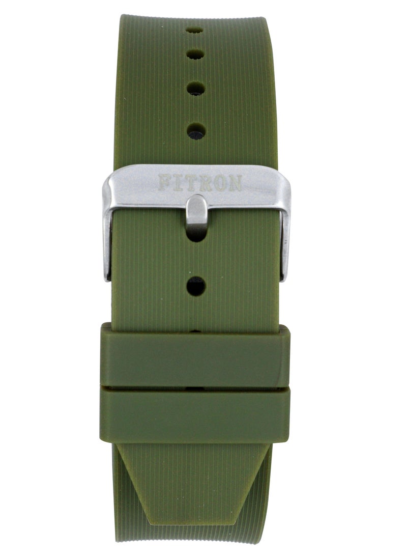 Fitron - Fitron Men's Quartz Green Silicone Watch - Image 1