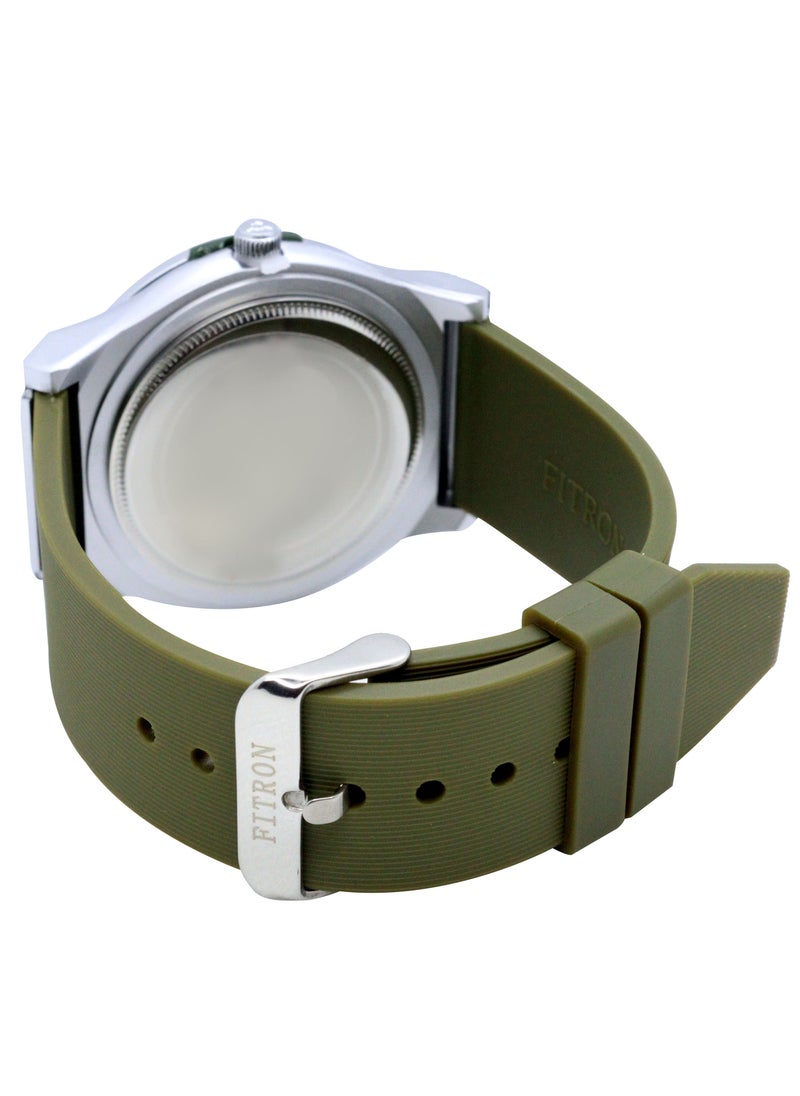Fitron - Fitron Men's Quartz Green Silicone Watch - Image 1