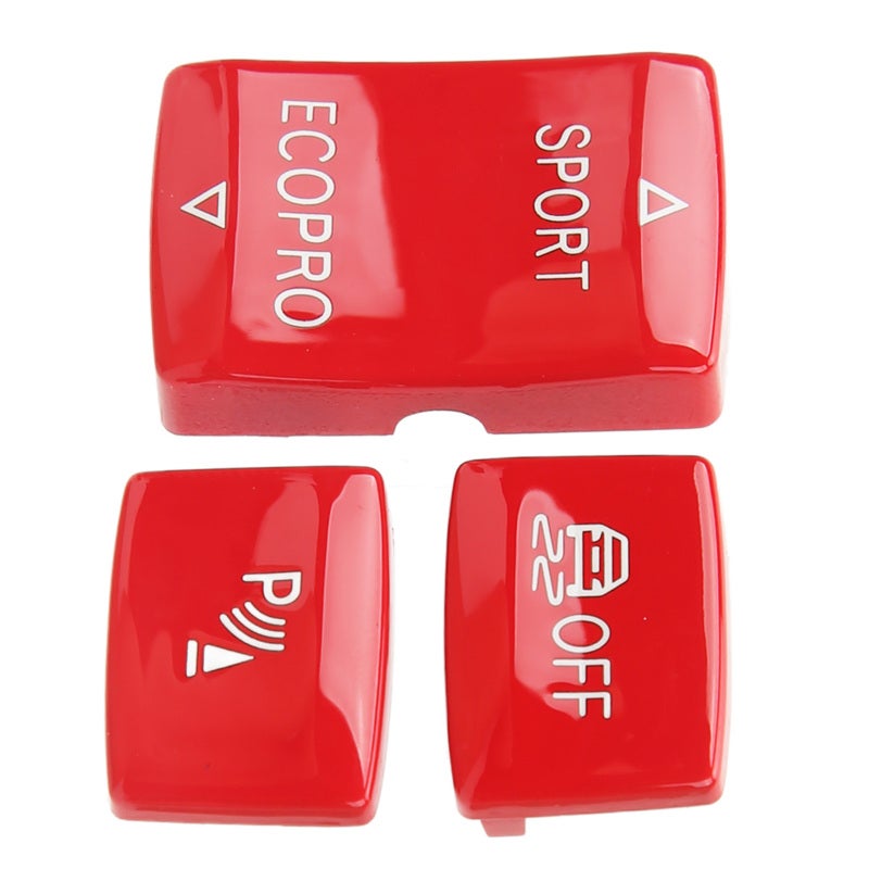 مفتاح ESP Antislip 6131 9252 912-1 زر رياضي أحمر مستشعر رادار - مادة ABS فاخرة بديل لـ F20 F21 F22 F23 F30 F31 F34 F35 F32 F33 F36 - Image 2