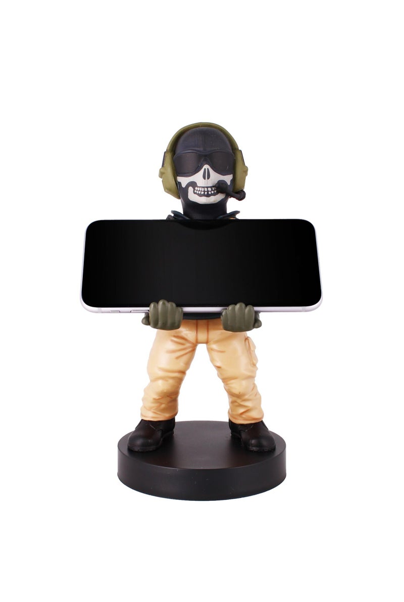 Exquisite Gaming Power Up Factory Exquisite Gaming: Call of Duty: Lt. Simon "Ghost" Riley - Original Mobile Phone & Gaming Controller Holder, Device Stand, Cable Guys, Licensed Figure - Image 2