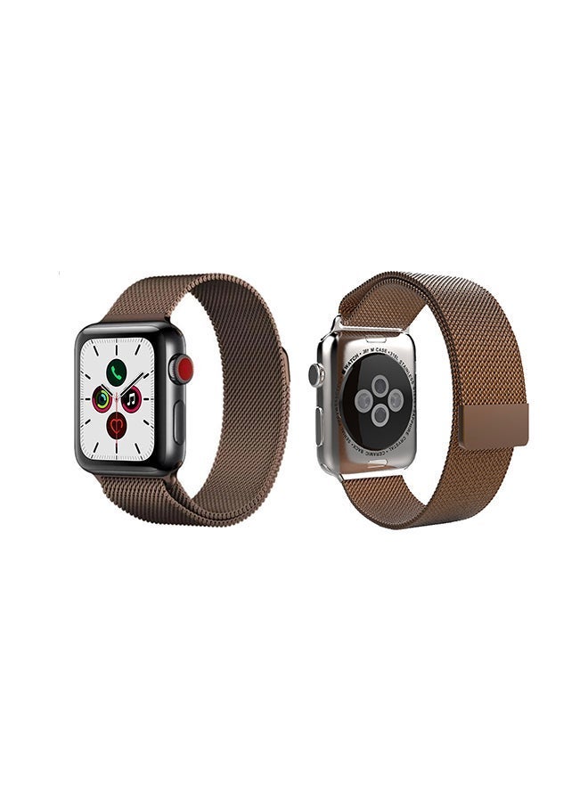 vesus Milanese Replacement Band For Apple Watch Series 5/4/3/2/1 Coffee