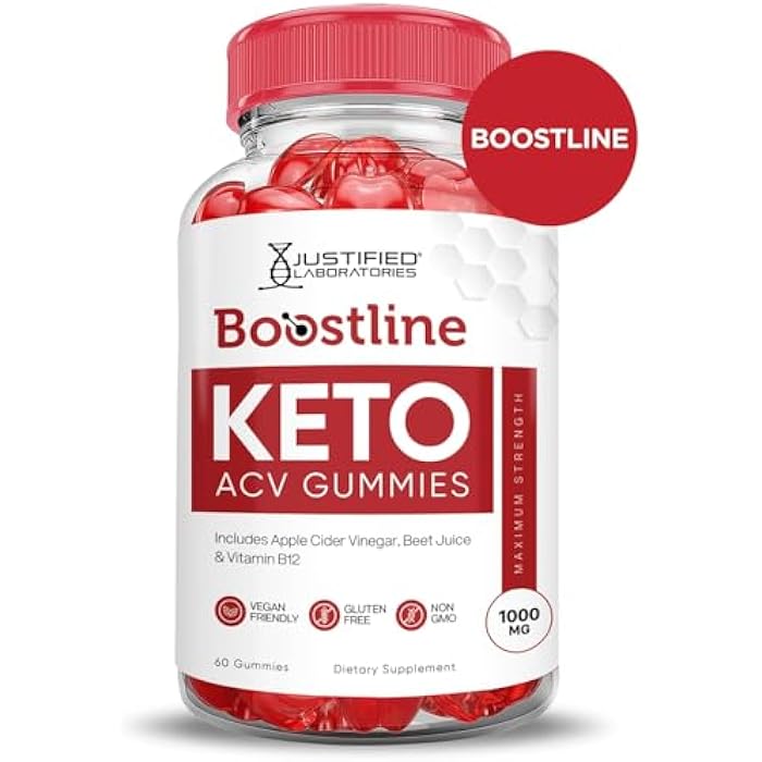 Justified Laboratories Boostline Keto ACV Gummies Advanced Formula 1000MG Boost Line Keto Gummies Apple Cider Vinegar Formulated with Pomegranate Beet Juice Powder B12 Vegan Non GMO 60 Gummys - Image 4